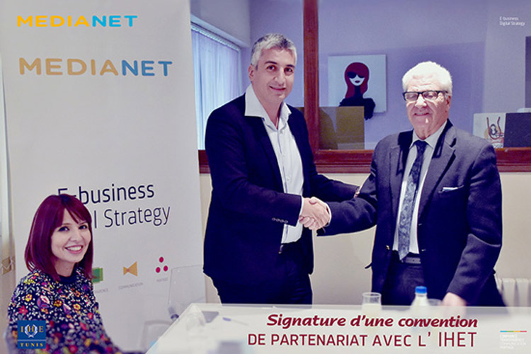  MEDIANET signe une convention de partenariat avec l'IHET